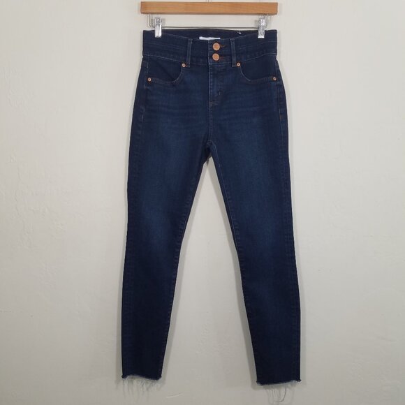 LOFT High Waist Skinny Stretch Jeans Blue Size 24/00 - Picture 1 of 8